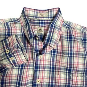 Peter Millar Shirt Mens Extra Large Multicolor Plaid Button‎ Down Long Sleeve